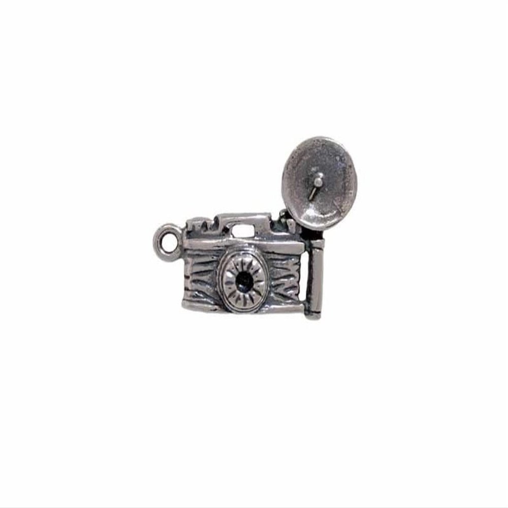 Flash Camera Charm Sterling Silver Flash Camera Charm Silver Flash Camera Charm Photo or Picture Jewelry Jewelry Making Pendant For You