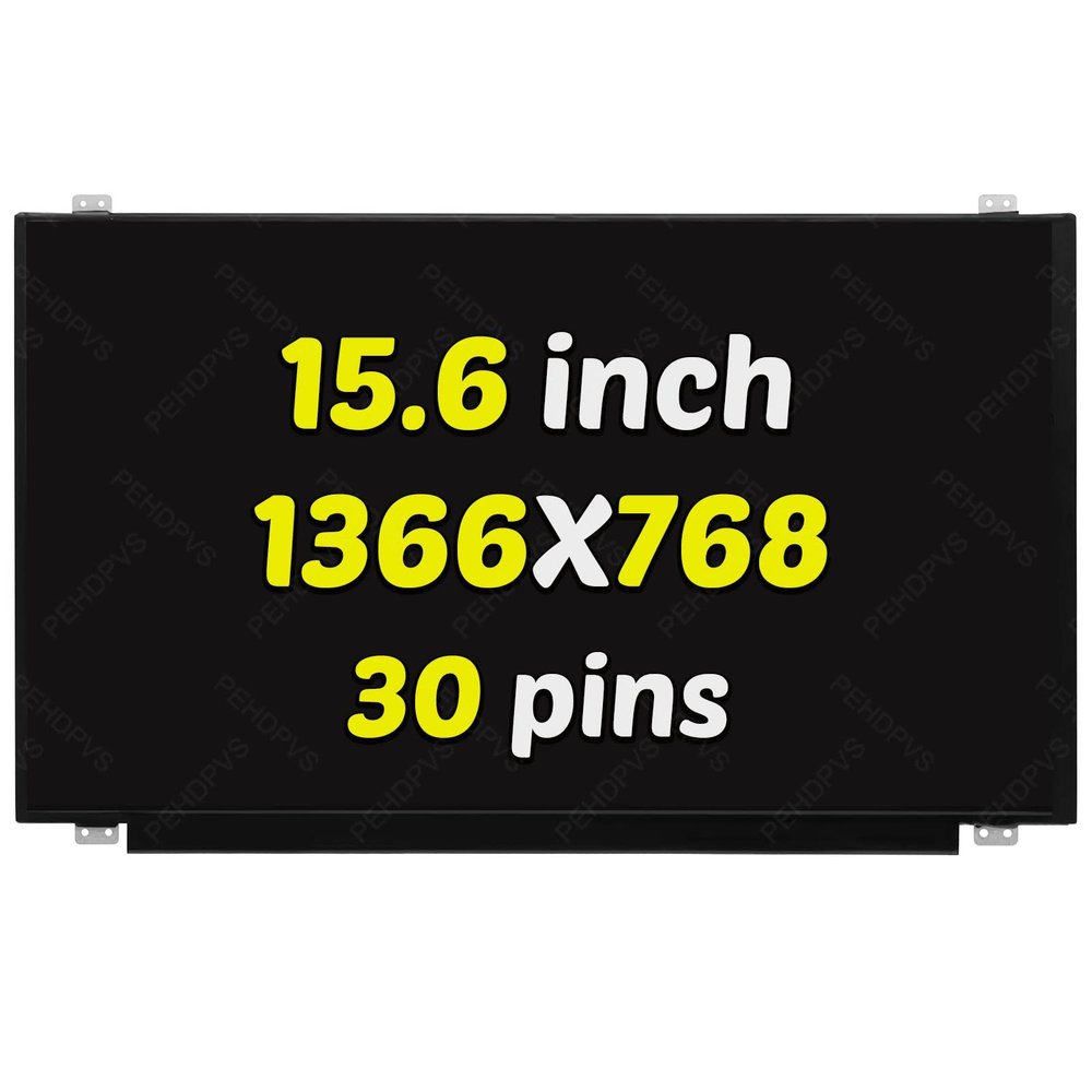 PEHDPVS 15.6" Screen Replacement for B156XTN08.1 EDP 30PIN 60HZ HD 1366X768 LCD Screen Laptop Replacement Display Panel