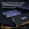 SanDisk Professional 4TB PRO-Blade SSD Mag - Portable & Modular NVMe SSD Mag, Ultra-Durable - SDPM1NS-004T-GBAND view 4