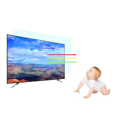 Matte Anti Blue Light/Anti-Scratch TV Screen Protector - Filter Out Harmful Light and Relieve Eye Strain - for 32-75 inch Curved and Flat LCD, LED TV Monitor/Clear / 60 Inches 1327x749mm