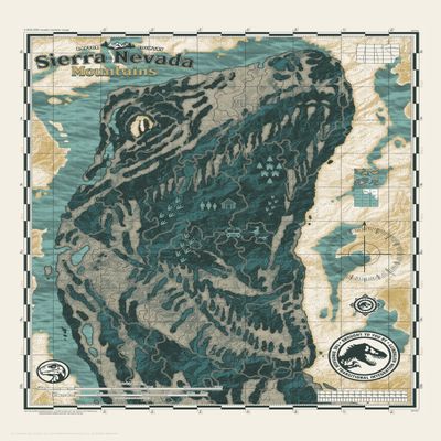 FANATTIK JURASSIC WORLD - Nevada Moutains - Art Print - Edition Limite 'A3'