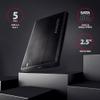 AXAGON EE25-A6C USB-C 3.2 - SATA 6G 2.5" externes Festplattengehuse - Schwarz view 2