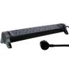 Legrand 694513, Power Strip with Surge Protection, with Switch, Multi Plug with 6 Power Outlets, 1.5 MTS Cable, Black/Dark Grey view 4