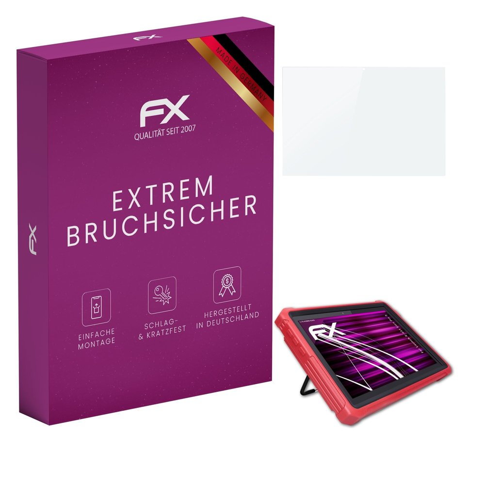 atFoliX Plastic Glass Protective Film compatible with Launch X-431 Euro Pro 5, 9H Hybrid-Glass FX Screen Protector