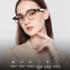 ASHATA Smart Bluetooth Glasses, Anti Blue Light, Built in Mic, Call Music Navigation, Magnetic Suction Charging, Touch Smart Glasses for Women/Men Driving Meeting Working view 2