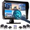 11-Inch 6 Split Touchable 128GB Large Audio Screen 1080P Backup Camera Monitor & Built-in DVR Video Recorder for RV Truck Trailer Rear Side Front Reversing View Wired System Image Waterproof DCM06 view 1