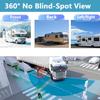 11-Inch 6 Split Touchable 128GB Large Audio Screen 1080P Backup Camera Monitor & Built-in DVR Video Recorder for RV Truck Trailer Rear Side Front Reversing View Wired System Image Waterproof DCM06 view 3