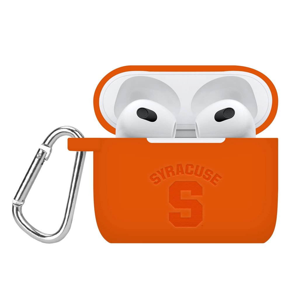 AFFINITY BANDS Syracuse Orange Engraved Silicone Case Cover Compatible with Apple AirPods Gen 3 (Orange)