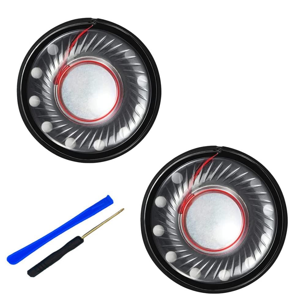 Komsunma Headphone Speaker Driver 40mm 32ohm for Beats Studio3, Studio2, Studio Pro, WH-1000XM4, WH-1000XM3, QC35 QC25 QC15 QC2 Headset Replacement Speaker Parts - 2 Pack