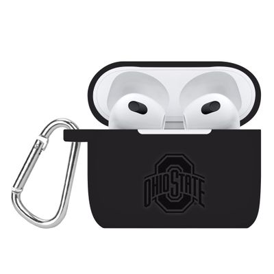 AFFINITY BANDS Ohio State Buckeyes Engraved Silicone Case Cover Compatible with Apple AirPods Gen 3 (Black)