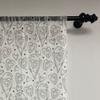 Lunarable Parrots Tulle Curtains with Rod Pocket, Doodle Style Monochrome Cartoon Birds and Hearts Dotted Pattern Love Nature Theme, Sheer Drape for Wedding Party 2 Panels, 108" x 63", Beige Black view 3