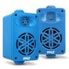 PyleUsa Indoor Outdoor Speakers Pair - 200 Watt Dual Waterproof 3.5 2-Way Full Range System w/ 1/2 High Compliance Polymer Tweeter - in-Home, Boat, Marine, Deck, Patio, Poolside (Blue) - PDWR35BL view 1