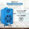 PyleUsa Indoor Outdoor Speakers Pair - 200 Watt Dual Waterproof 3.5 2-Way Full Range System w/ 1/2 High Compliance Polymer Tweeter - in-Home, Boat, Marine, Deck, Patio, Poolside (Blue) - PDWR35BL view 2
