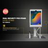 Dual Security POS iPad Kiosk Desk Stand  CTA Secure Retail iPad Desk Stand with Steel Cable Lock for iPad mini 6 & iPad mini 7, Restaurant, Retail, Stores & More - Silver (PAD-ASKM6) view 2