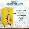 PyleUsa Indoor Outdoor Speakers Pair-500 Watt Dual Waterproof 5.25 2-Way Full Range Speaker System w/ 1/2High Compliance Polymer Tweeter in-Home,Boat, Marine,Deck,Patio,Poolside (Yellow) - PDWR55YL view 3