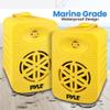 PyleUsa Indoor Outdoor Speakers Pair-500 Watt Dual Waterproof 5.25 2-Way Full Range Speaker System w/ 1/2High Compliance Polymer Tweeter in-Home,Boat, Marine,Deck,Patio,Poolside (Yellow) - PDWR55YL view 4