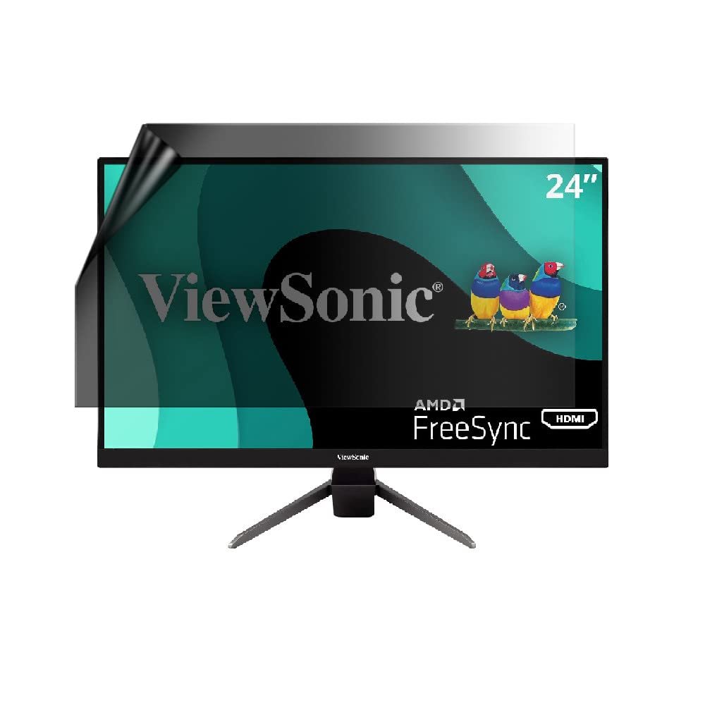 celicious Privacy Lite 2-Way Anti-Glare Anti-Spy Filter Screen Protector Film Compatible with Viewsonic Monitor 24 VX2467-MHD