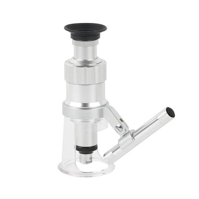Microscope Kit 40X 60X 100X Portable Microscope Eyepiece Microscope Lens Adapters (Color : Outer LED Type, Magnification : 40X)