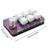 Cuifati 6 Keys Mini Keypad, One Hand Mechinical Gaming Keyboard, with 6 Fully Programmable Keys, for, for Vista, for, for Macos view 2
