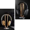 Bamboo Headphone Stand Heavy Metal Base Headphone Desk Gaming Headset Stand for All Headphone Sizes (Color : Natural, Size : 23.5 * 9.4 * 4.5cm) view 3