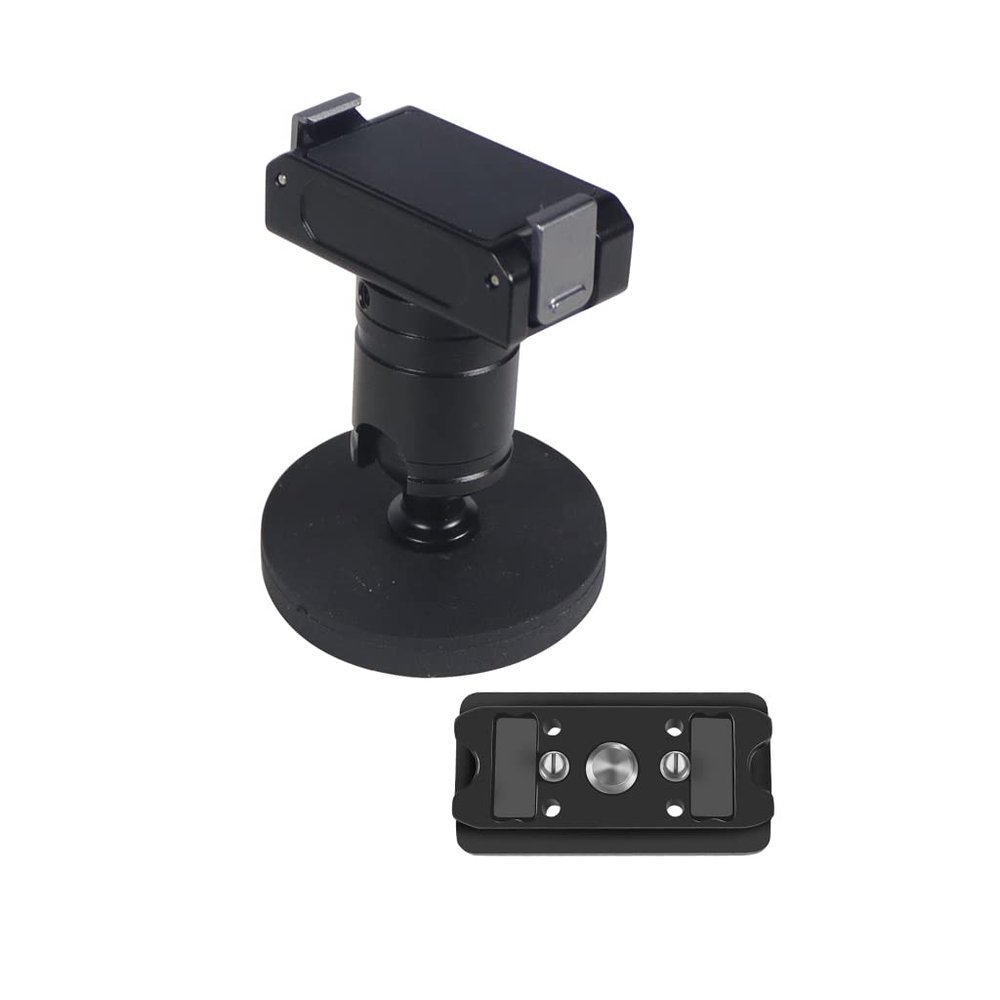 BGNing Mini Ball Head Adapter, 360 Degree Rotatable Camera Mount Adapter with 1/4 Screw Tripod Head for Action Camera/Phone (Mini Magnetic Holder)