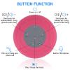 Annlend Waterproof Bluetooth Shower Speaker Portable Wireless Water-Resistant Speaker Suction Cup,Built-in Mic Gifts for Kids Speakerphone for iPhone Phone Tablet Bathroom Kitchen - Pink view 4