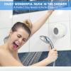 Annlend Waterproof Bluetooth Shower Speaker Portable Wireless Water-Resistant Speaker Suction Cup,Built-in Mic Gifts for Kids Speakerphone for iPhone Phone Tablet Bathroom Kitchen - White view 2