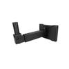 UNNS Speaker Stand Wall Mount Audio Stand Video Media Stand Speaker Stand Retractable Swivel White Black (Color : Black, Size : 1) view 1