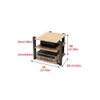 Audio Bracket Floor Audio Bracket Modern Living Room Cabinet Speaker Bracket Three-Layer Audio Bracket 25.59 Inches High (Color : D) view 2