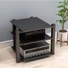 Audio Bracket Floor Audio Bracket Modern Living Room Cabinet Speaker Bracket Three-Layer Audio Bracket 25.59 Inches High (Color : D) view 3
