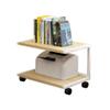 Audio Bracket Speaker Cabinet with Pulley Floor Audio Bracket Media Equipment Rack Speaker Bracket Shelf Bookshelf 2 Layers (Color : A) view 1