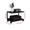 Audio Bracket Speaker Cabinet with Pulley Floor Audio Bracket Media Equipment Rack Speaker Bracket Shelf Bookshelf 2 Layers (Color : A) view 2
