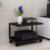 Audio Bracket Speaker Cabinet with Pulley Floor Audio Bracket Media Equipment Rack Speaker Bracket Shelf Bookshelf 2 Layers (Color : A) view 3