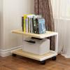 Audio Bracket Speaker Cabinet with Pulley Floor Audio Bracket Media Equipment Rack Speaker Bracket Shelf Bookshelf 2 Layers (Color : A) view 4
