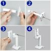 UNNS Wall Mount Bracket Support for Speaker Accessories Universal Metal Speaker Stand Holder (Color : Black) view 4