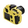 Camera Case Bag Yellow Soft Silicone Anti-Skid Texture Armor Skin Body Cover Protector for Nikon D810 digital camera view 2