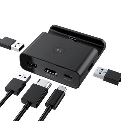 Feilx Ultra-Slim Data USB Hub, Host Fast Charging, Projection Screen Base Bracket, TV Mobile Phone Video Converter, Mini Heat Dissipation and Portable