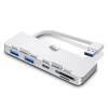 Sxdthy USB Hub, Multifunctional USB SplitterAluminum Alloy USB 3.0 Hub Adapter Splitter with SD/TF Card Reader view 2
