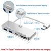 Sxdthy USB Hub, Multifunctional USB SplitterAluminum Alloy USB 3.0 Hub Adapter Splitter with SD/TF Card Reader view 3