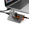 Feilx Ultra-Slim Data USB Hub, Multi-Interface Converter USB3.1 Gen2 Hub Aluminum USB Hub PC Splitter 10Gbps Super Speed view 3