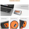 Feilx Ultra-Slim Data USB Hub, Multi-Interface Converter USB3.1 Gen2 Hub Aluminum USB Hub PC Splitter 10Gbps Super Speed view 4