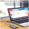 Feilx Ultra-Slim Data USB Hub, 6 in 1 USB C Hub, Type C Splitter Hub Case for MacBook Docking Station Adapter view 3