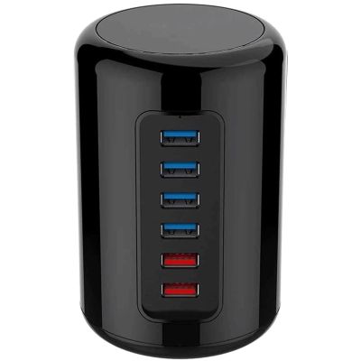 Feilx Ultra-Slim Data USB Hub,USB 3.0 HUB with Power Adapter Fast Charger Hub Desk Splitter Rj45 Ethernet Expander Computer Accessories for MacBook Pro