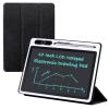 10 inch LCD Writing Tablet Electronic Writing Notebook with PU Protective Cover Erasable Drawing Pad Gift for Adults at Home Business Office(Black view 1