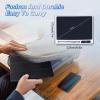 10 inch LCD Writing Tablet Electronic Writing Notebook with PU Protective Cover Erasable Drawing Pad Gift for Adults at Home Business Office(Black view 3