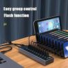 Feilx Ultra-Slim Data USB Hub, Aluminum Alloy 11-Port USB3.0 Splitter 10 Port Computer Extended USB HUB 1 Port Fast Charging External 12V4A Power Supply view 4