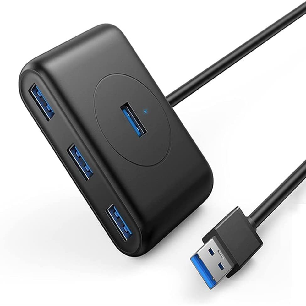 Feilx Ultra-Slim Data USB Hub, USB Hub 4-Port USB 3.0 High-Speed USB Splitter for Hard Drives USB Flash Drive Mouse Keyboard Extend Adapter USB 3.0 Hub