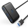 Feilx Ultra-Slim Data USB Hub, USB Hub 4-Port USB 3.0 High-Speed USB Splitter for Hard Drives USB Flash Drive Mouse Keyboard Extend Adapter USB 3.0 Hub view 1
