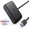 Feilx Ultra-Slim Data USB Hub, USB Hub 4-Port USB 3.0 High-Speed USB Splitter for Hard Drives USB Flash Drive Mouse Keyboard Extend Adapter USB 3.0 Hub view 3