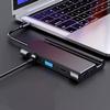Feilx Ultra-Slim Data USB Hub, Type c Docking Station USB C HUB USB HUB to USB 3.0 HD Adapter f3 Dock RJ45 USB Splitter view 3